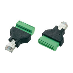 TruComponents 240006 RJ45 connector with screw connection Plug, straight