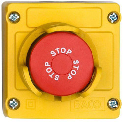 BACO LBX130091 Kill/EPO Switch IP66 240V 2.5A with Enclosure