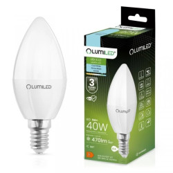 Żarówka LED ŚWIECA B35 E14 5W = 40W 470lm 6500K Zimna 180 LUMILED