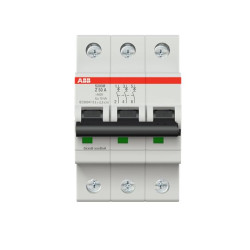 Wyłącznik nadprądowy MCB, Typ Z, 3-biegunowy, 50A, 400V, 125V, ABB, S200M