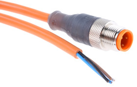Przewód czujnik-siłownik ze złączem Złącze M12 liczba rdzeni 4 długość 2m Rodzaj A Męskie