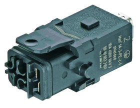 Złącze Han 1A prostokątne żeńskie ekranowane 3pin +PE 09100033101