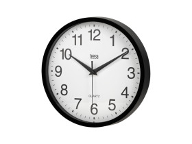 Zegar ścienny 25 cm czarny