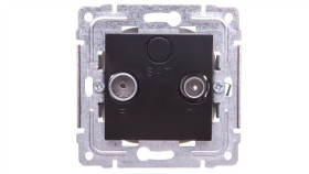 Dante Gniazdo Antenowe Rtv Końcowe Czarne 450973