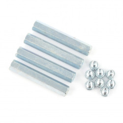 Dystanse metalowe Delock M2,5 30mm + śrubki do Raspberry Pi - 4szt.