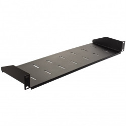 Półka stała do szafy RACK 19" 2U 220mm czarna