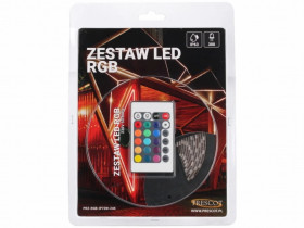 Zestaw led RGB 72W 300led 24key IP65 blister