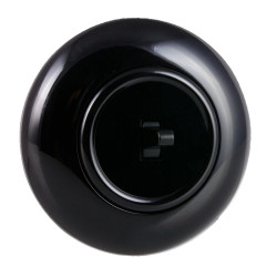 Włącznik światła krzyżowy z ramką, montaż podtynkowy, kolor czarny Retro Vintage Loft