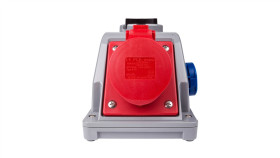 Gniazdo Stałe Z Wyłącznikiem L-0-P 16A 5P 400V + 2P+Z 230V Ip44 Combo-Pol...