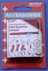 Taśma rzepowa z paskiem element z pętelkami i haczykami (D x S) 335 mm x 25 mm czarny, czerwony FASTECH® 924-330C 2 szt.