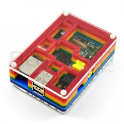 Obudowa Raspberry Pi B - Rainbow
