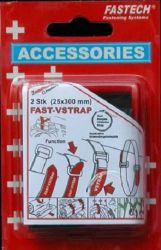 Taśma rzepowa z paskiem element z pętelkami i haczykami (D x S) 300 mm x 25 mm czarny, czerwony FASTECH® 688-330KC 2 szt