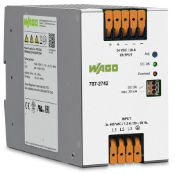 Zasilacz szyny DIN U wy 24V dc I wy 20A U we 560 → 700V WAGO 480W