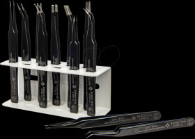 5-170-G SMD tweezer set 11 pcs., geometrical, ESD, with ESD holder