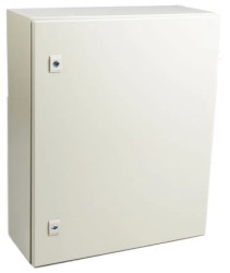 Szafka ścienna rozdzielcza RAL 7032, materiał: Stal, IP66, 600 x 500 x 200mm, RS PRO