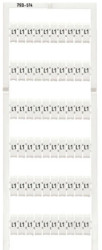Marker card for terminal block plug, 793-574
