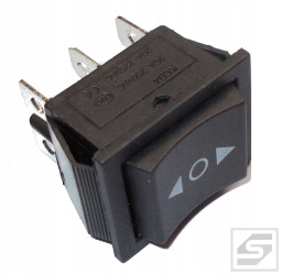 Przełącznik klawiszowy KCD4BL-230V 16A/250VAC;(ON)-OFF-(ON);chwilowy;