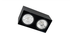 Oprawa Natynkowa Plaza 2Xgu10 Ar111 Czarna Ml4746 Milagro