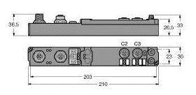 Rozdzielacz czujnik / element wykonawczy, aktywny Turck SDPB-0002D-1002 6824437 1 szt.