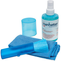 Manhattan 421027 LCD Cleaning Kit, Alcohol-free, Includes Cleaning Solution (20