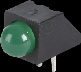 A93B/SYG/S530-E2 LED component, green, 5 mm, 80 mcd, 45°