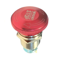 Przełącznik grzybek bezp. 32mm przycisk bezpieczeństwa NO/NC