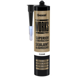 Geocel 6001241/C03 THE WORKS PRO Sealant &amp; Adhesive Clear 290ml
