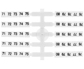 Oznacznik elastyczny do złączek szynowych EO3 /71-80/ 20x10szt. 003901766