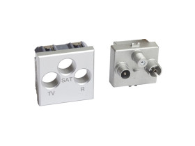 AXOLUTE Gniazdo antenowe TV/RD/SAT gwiazda 2 modułowy H4210M2D LEGRAND