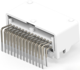 Plug, 28 pole, angled, 2 rows, natural, 1565373-4