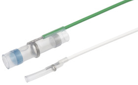 Łącznik lutowany, dł. 33mm, Ø kabla 2.3 → 4.5mm, kolor: Przezroczysty, materiał: Poliolefina, TE Connectivity