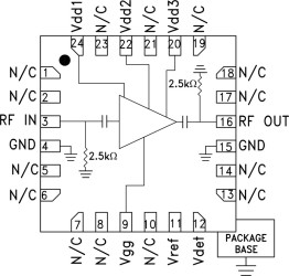 5.5 GHz to 18 GHz, GaAs, pHEMT, MMIC, Medium Power Amplifier