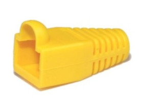 Gumowa osłona wtyku RJ-45, żółta