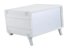 ABS enclosure kit, (L x W x H) 224.2 x 198.9 x 72.4 mm, light gray (RAL 7035), IP40, 55520000.MT10