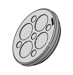 Przepust kablowy niedzielony KEL-DP 50, na 9 przewodów, 43554