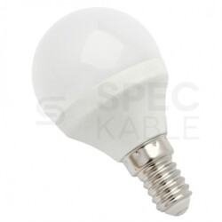 Żarówka LED E14 230V 6W 560lm 6000K kula barwa CW biała zimna SPECTRUM LED