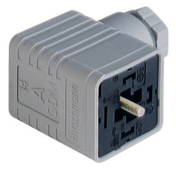 GDM 2009 złącze na przewód, styki 2+PE, dławik PG9 (4.5 do 7mm), szare, 931965106, Hirschmann, GDM2009, EN175301803A, DIN43650A