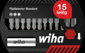 39060 Bit Set FlipSelector 15-piece, 25 mm, belt clip
