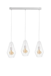 Lampa wisząca loftowa 3xE27 LEX WHITE
