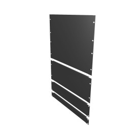 Vertiv VRA2002, Pusty panel, Czarny, Metal, 1 szt., 2,27 kg