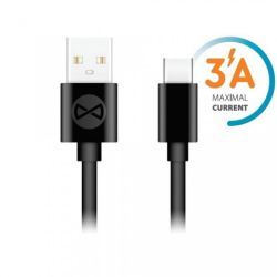 KABEL USB C 1M 3A CZARNY