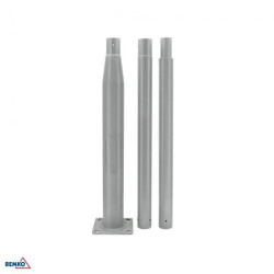 Słup oświetleniowy składany BEMKO 3m 160X160mm FI 60mm szary C84-SSO-S3M-160-060-DG