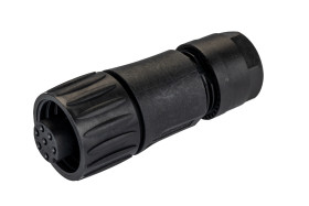 Złącze wielostykowe przemysłowe 6+PE-pinowe Montaż na kablu Gniazdo Amphenol Industrial