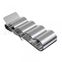 Uchwyt kablowy, klips, montowany do ramy modułu (4 kable), stal nierdzewna- opak. 500 szt