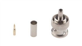 Złącze Bnc, 75, 1Ghz, Męski, Połączenie Zagniatane, Montaż Na Kablu 546-3686...