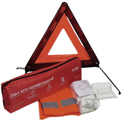 HP Car accessories 10047 First Aid Kit Water-Resistant with Hi-Vis &amp; Triangle