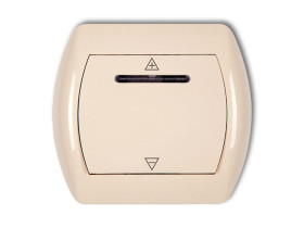 TREND Sterownik roletowy sterowany dotykiem i dowolnym pilotem beżowy 1SR-1 KARLIK