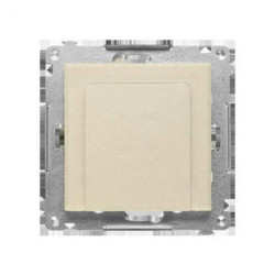 Simon 55 Elektroniczny łącznik hotelowy z podświetleniem LED (moduł) Szampański mat TEWH1.01/144