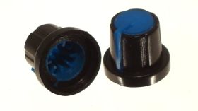 2szt. GAŁKA DO POTENCJOMETRU 6mm ZNACZNIK NIEBIESKI