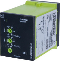 Przekaźnik monitorujący Faza, napięcie Tele styki DPDT, 1/3-fazowy